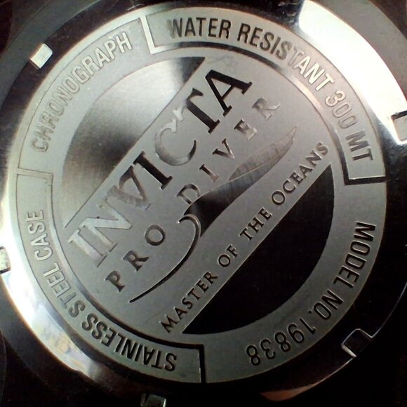 Invicta Pro Diver Chronograph Watch Master of the Oceans Model No. 19838 - Picture 5 of 8